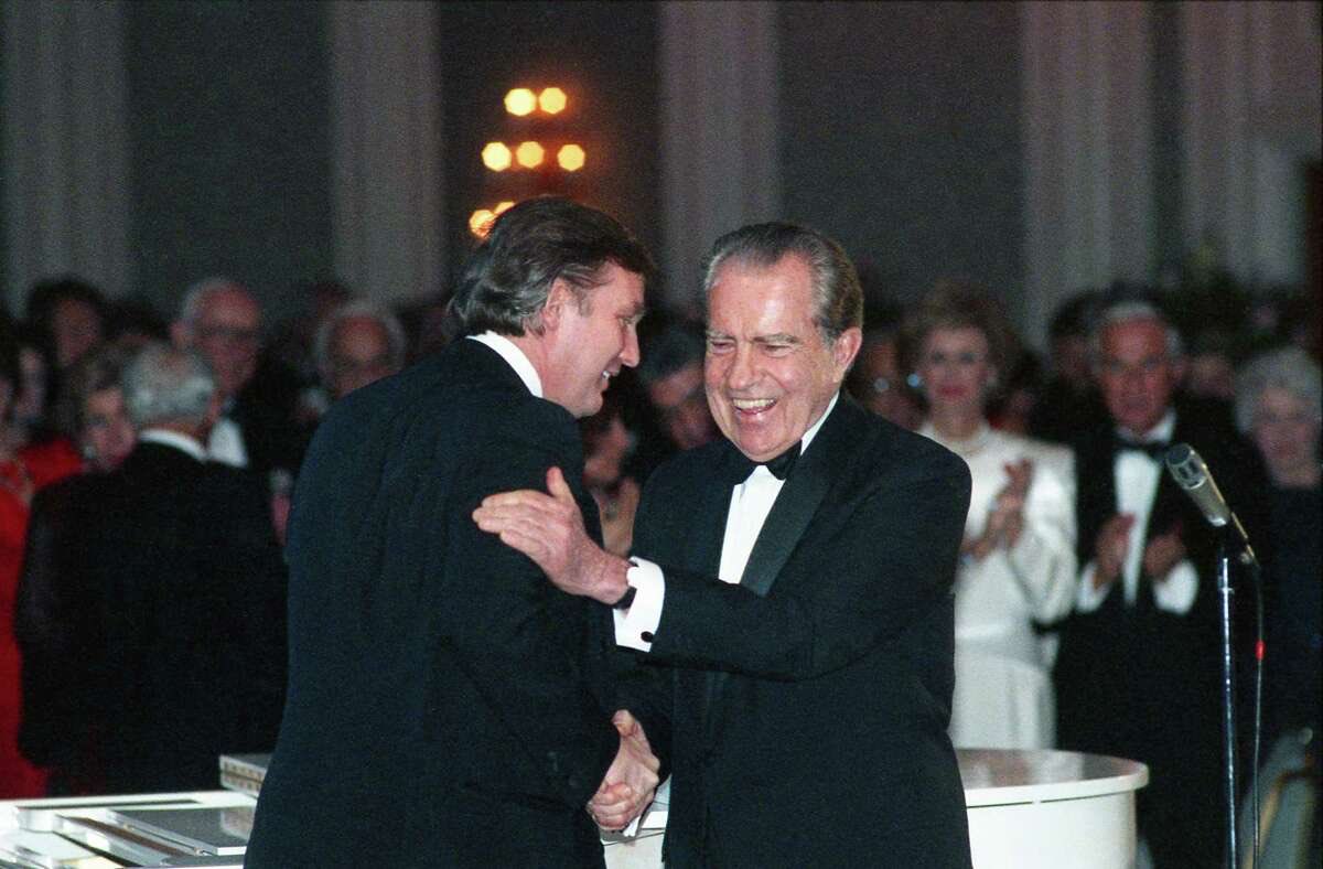 RpsAgainstTrump's tweet photo. Richard Nixon and the most corrupt president in American history. https://t.co/ApshuSQ22n