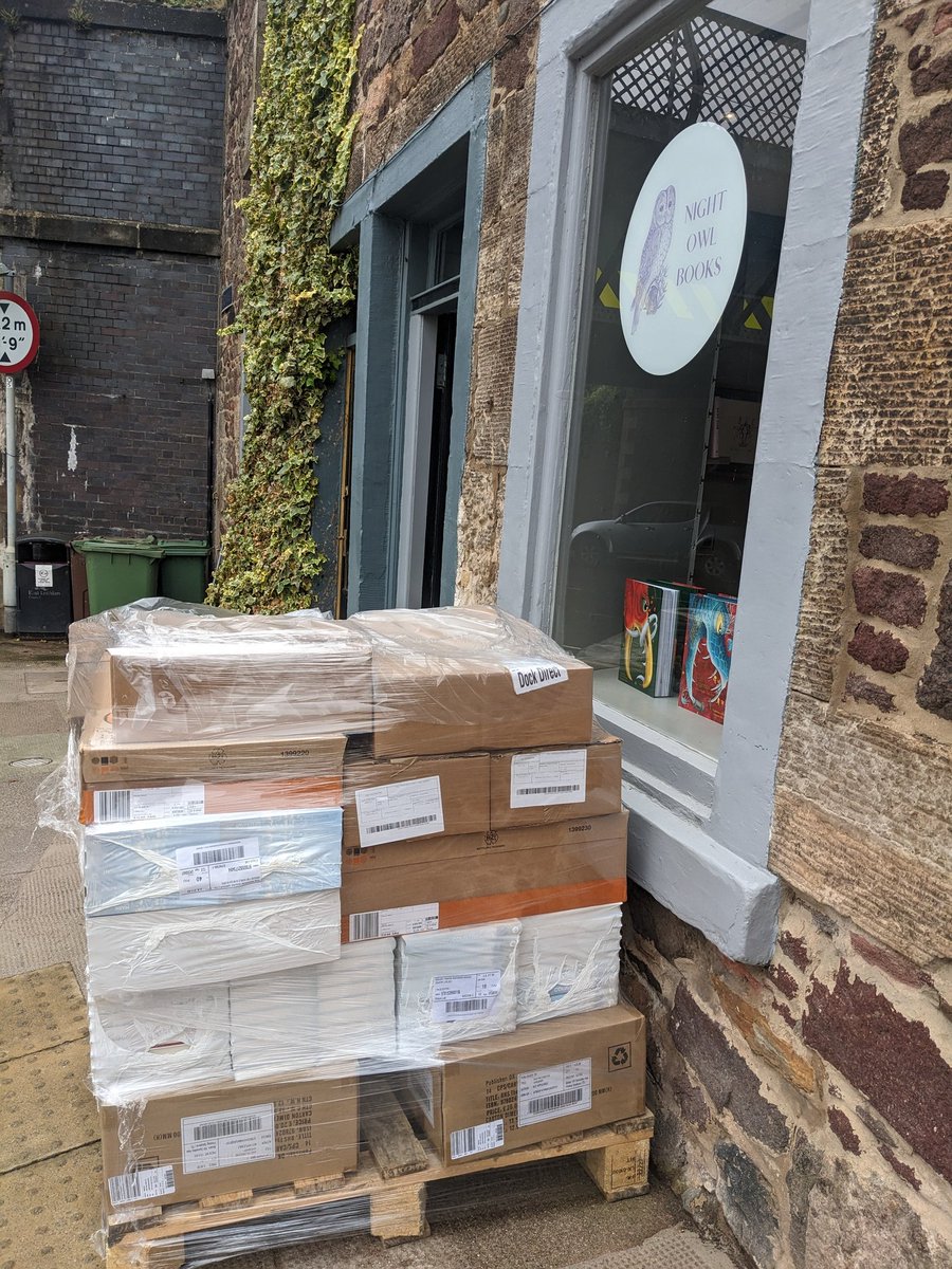 It's been an exciting day at Night Owl Books! First up a whole pallet of books arrived for book signings @FringebytheSea!