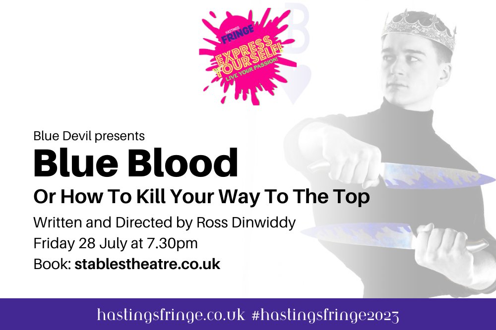 An enthralling new play based on the classic novel that also inspired the beloved Ealing comedy Kind Hearts and Coronets. Fresh from its highly successful run at Brighton Fringe, Blue Blood comes to #HastingsFringe2023!

stablestheatre.co.uk/blue-blood-or-…

Follow <a href="/BlueDevilTheat/">BlueDevilProductions</a> for more