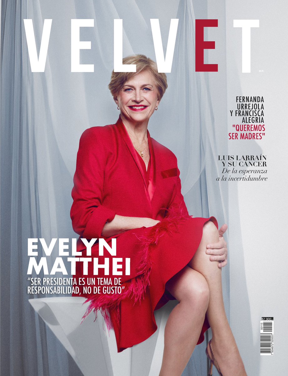 Revista_Velvet's tweet photo. ¡Nueva edición! @evelynmatthei en portada https://t.co/zKZvv50goz