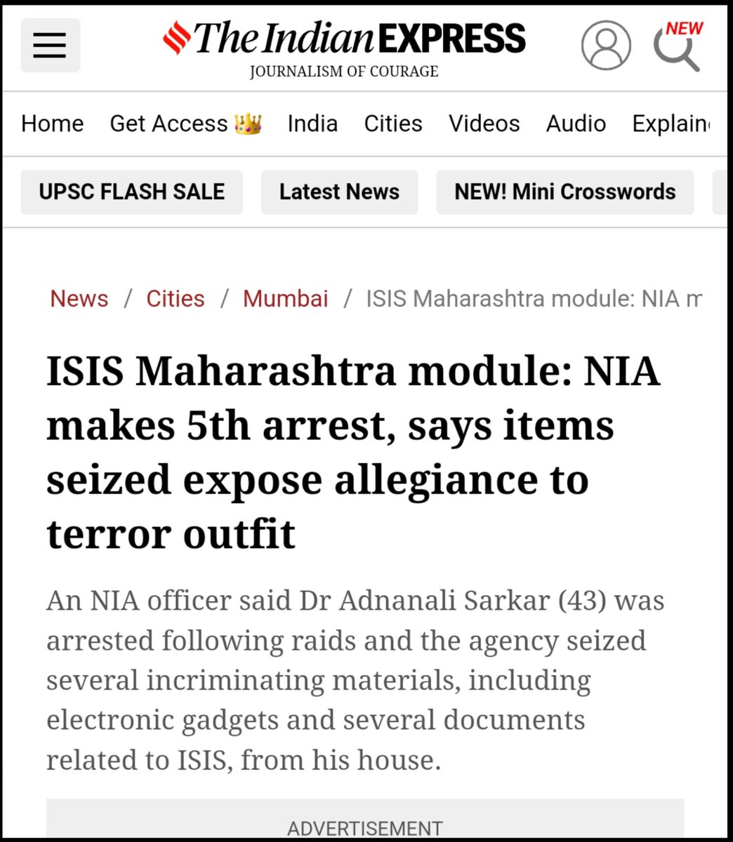 theskindoctor13's tweet photo. Today, NIA arrested Dr. Adnan Ali, a reputed anaesthetist from Pune, for allegedly conspiring to facilitate terror activities in India on behalf of ISIS.

Doctor informed NIA that his actions were just a prank with no terror angle, but NIA still arrested him. How unfair! https://t.co/5C2YMcjbnx