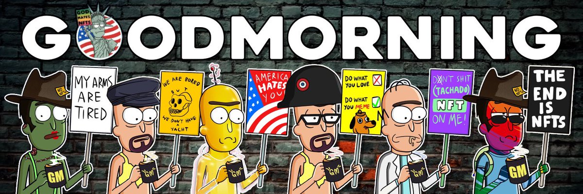 BannerGuyTM's tweet photo. @peylay @Rafldex @srpeters @DegenPreacher @GodHatesNFTees @ApeHaterClub @SrPetersLAB @PainterNewsCh4 @ladylaw @dpaulvegas @TheRealMelvinAi @TheVintageBeard @catsncraft_ @ReadOnlyUp @poseidonn777 @d25treacy @ditch65s @IHateNFTees @_Cosmic_Owl @MISS_Q_TBKSS @NHavarx @JBacons86 @RiderWright_NFT @Big_Shineee So here they are!

If you are a GHNFTS fanatic also.. please use them.. share them.. tag each other…

Whatever you want..

For the community 😁🫡 https://t.co/UhtOZfpZLy