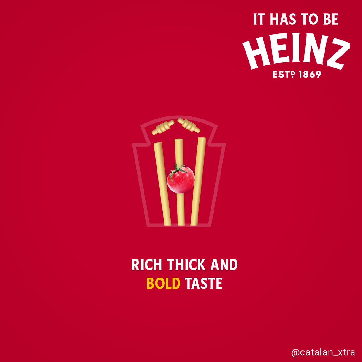 Swing for a tomato win!

One Minute Brief of the Day:    Create posters/labels featuring the iconic Heinz ‘keystone’ logo outline to show the nation’s love for Heinz Tomato Ketchup and why #ItHasToBeHeinz
@OneMinuteBriefs
&

@HeinzUK
with the hashtag #ItHasToBeHeinz