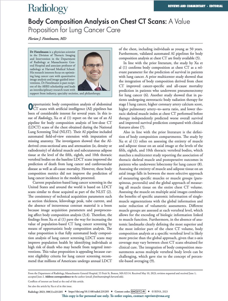 Bennett Landman (Vanderbilt MASI Lab) (@masi_lab) on Twitter photo I am honored to read a Radiology Editorial about our recent work. This is so cool. <a href="/EceVanderbilt/">Vanderbilt Electrical and Computer Engineering ECE</a> @VUMCradiology  pubs.rsna.org/doi/10.1148/ra… I am honored to read a Radiology Editorial about our recent work. This is so cool. <a href="/EceVanderbilt/">Vanderbilt Electrical and Computer Engineering ECE</a> @VUMCradiology  pubs.rsna.org/doi/10.1148/ra…