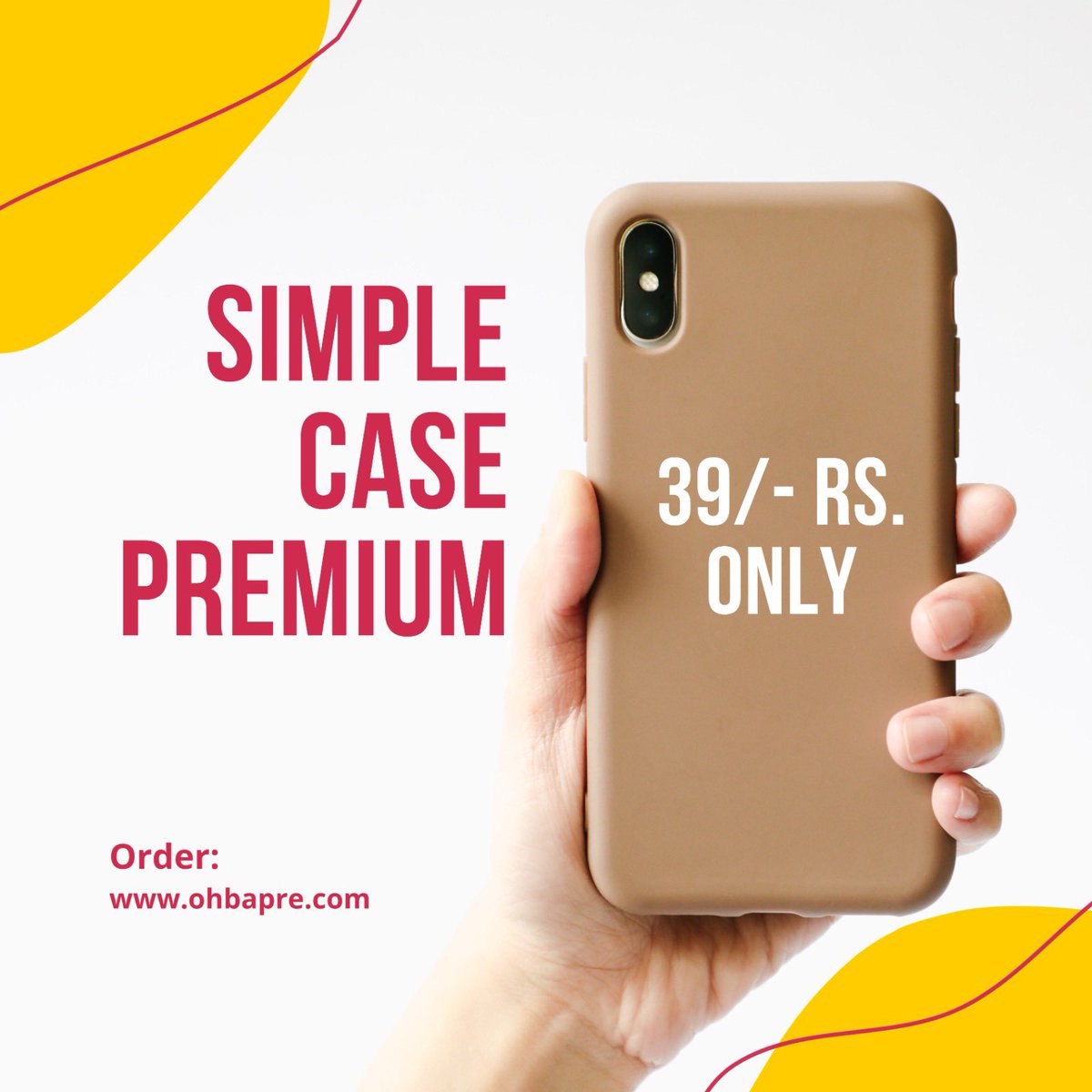 Simple case 39/- 

#ohbapre #mobilecase #mobilecover