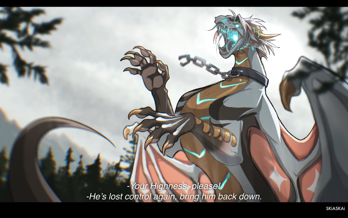 SkiaSkai's tweet photo. He is the kingdom’s symbol of strength after all. https://t.co/yNhkFMSxAS