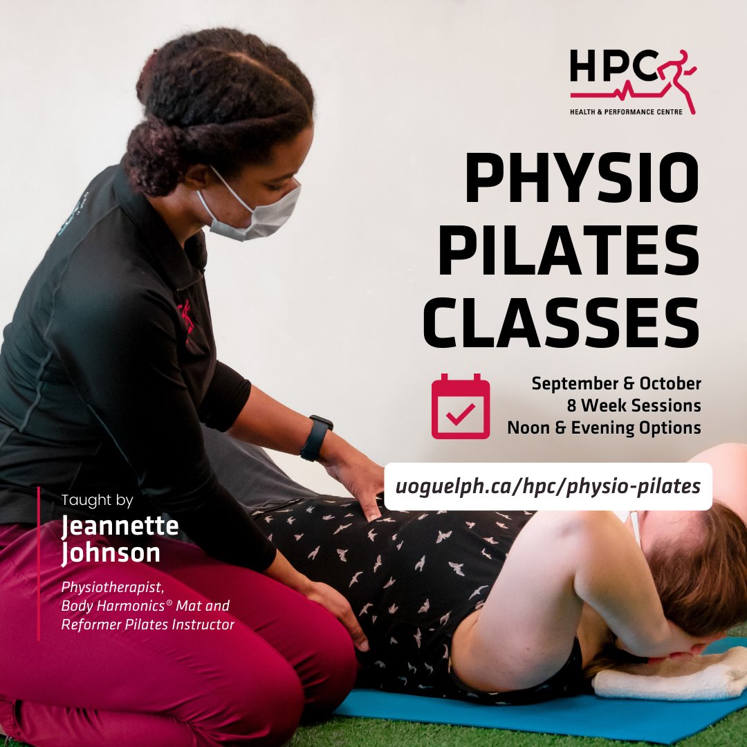 Hey, #Guelph! Are you looking to improve your #corestrength and #posture? Are you currently dealing with an injury to your low back and hip? ⁠ ⁠ 

Consider registering for our upcoming #PhysioPilates class program taught by #physio Jeannette Johnson!

➡️uoguelph.ca/hpc/physio-pil…