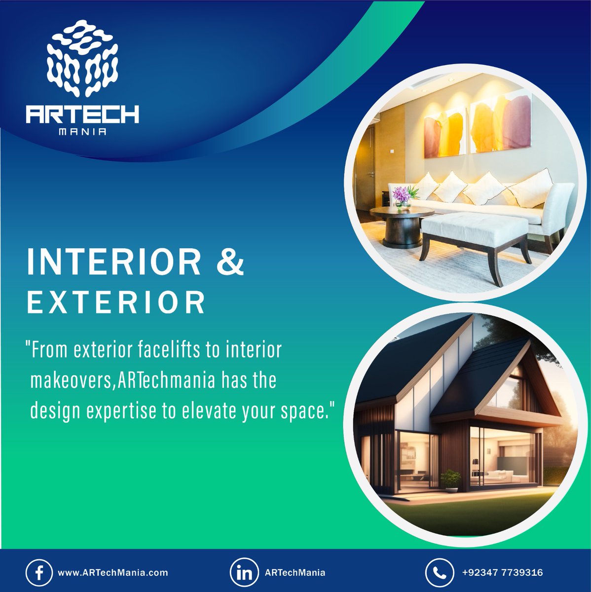Discover the magic of transformation with AR Techmania! 🏡 Let our design expertise elevate your space, inside and out. #ARtechmania #DesignExcellence #TransformYourSpace #InteriorMagic #ExteriorMakeover #DreamSpaces #InnovativeDesign