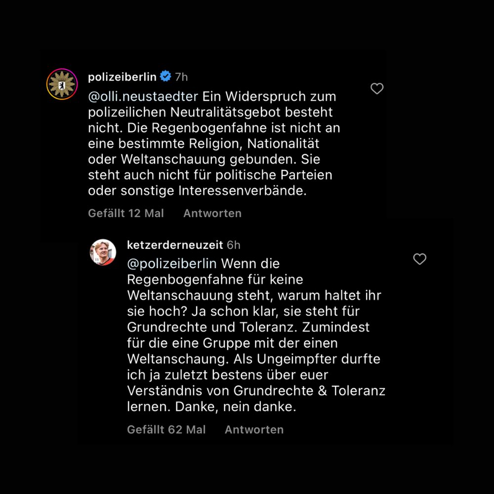 dieketzer's tweet photo. Mit der Polizei über LGBTQ diskutieren - alles ganz normal 🙂 (1/2) https://t.co/9RwFxms1N8