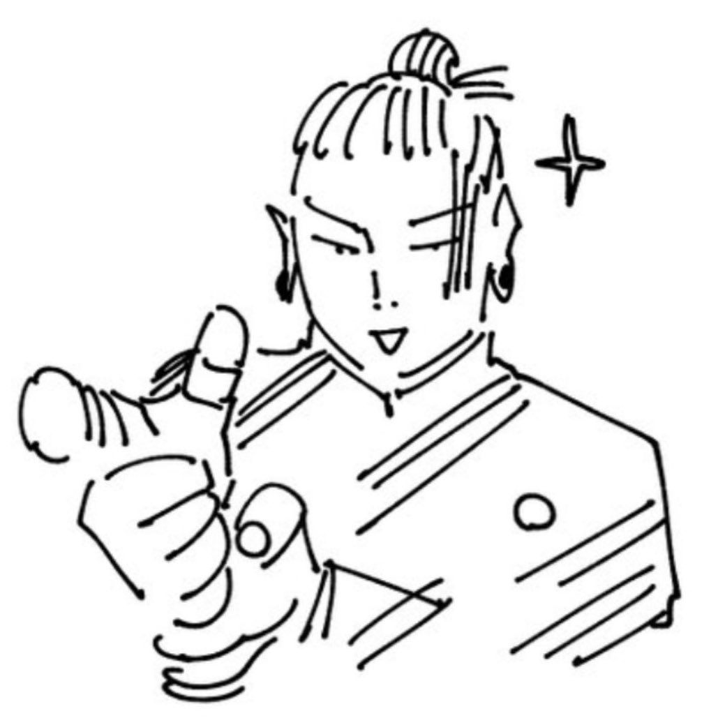 sugmori's tweet photo. gege drawing geto is something very dear to me actually https://t.co/PTViEmd4Ss