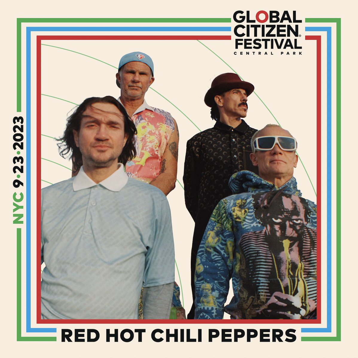 GlblCtzn's tweet image. The 2023 #GlobalCitizenFestival lineup is RED 🔥 HOT 🔥 thanks to Red Hot @ChiliPeppers joining us!