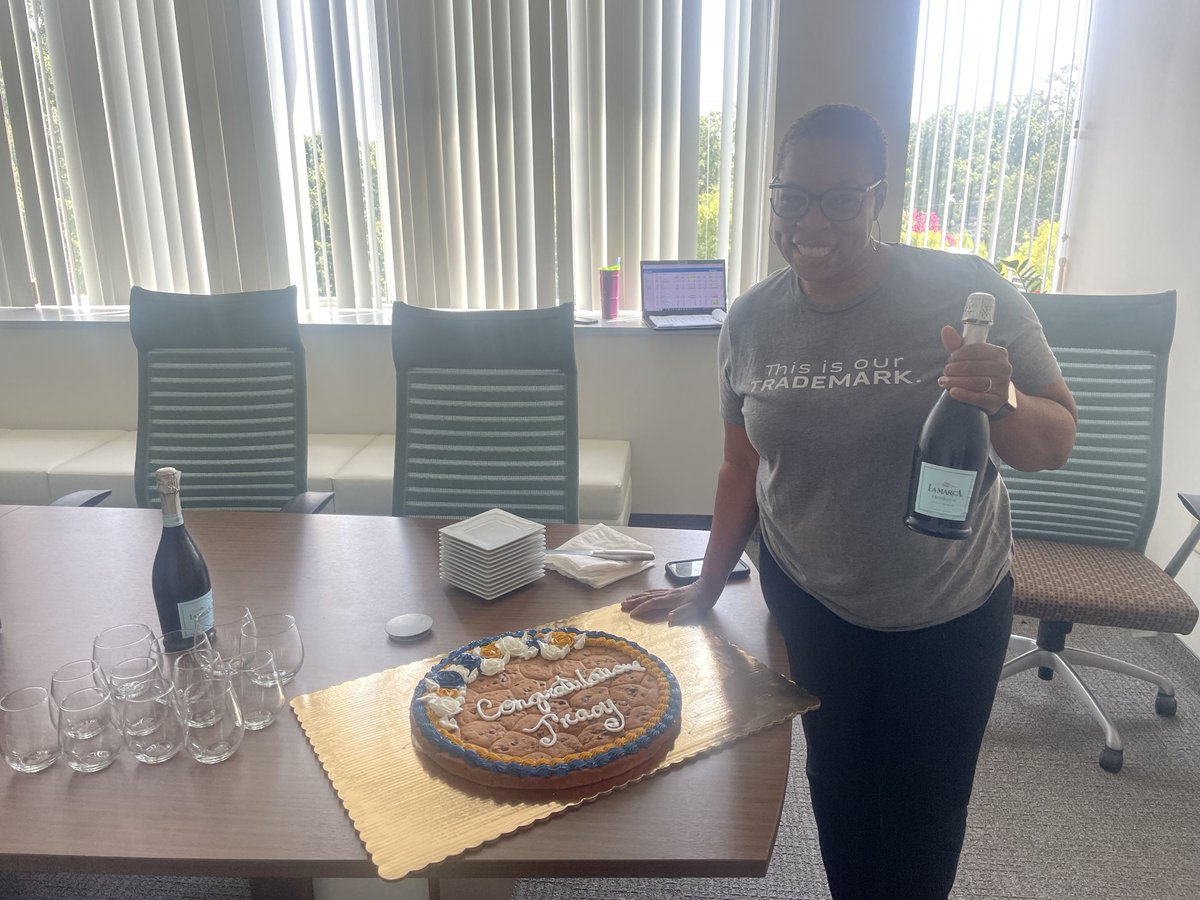 TradeMarkPropNC's tweet image. Congratulations Tracy Wiggins! She passed her last test to earn her AAS in Business Administration. We are incredibly proud of you and your relentless pursuit of excellence! Join us in celebrating this fantastic achievement! 

#PursuingExcellence #Graduate #AchievingGoals