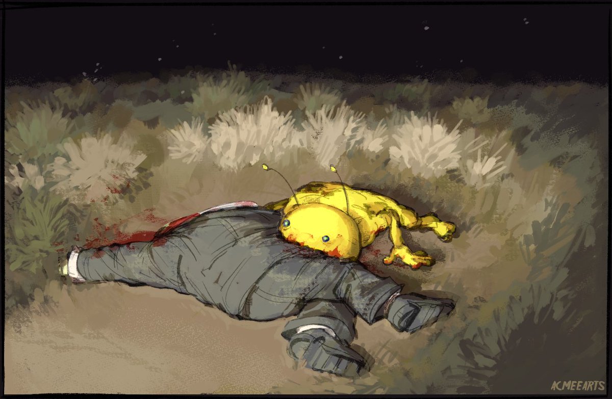 AcmeeArts's tweet photo. cw blood (2nd pic)
-
#alien_hominid YIPPIE FINISHED A COMIC!! Local agent views the horrors https://t.co/ROoX6cOWh5