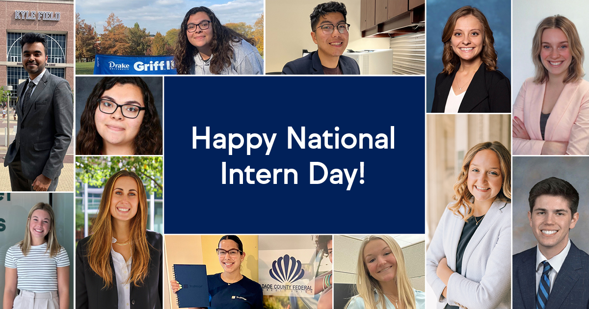 TruStage's tweet photo. Join us in celebrating the future leaders of our workforce for National Intern Day! We have nearly 100 summer interns this year from colleges across the country. Today we thank all our interns for everything they bring to our organization.
#NationalInternDay #Interns #NID https://t.co/eQbA8zccJt