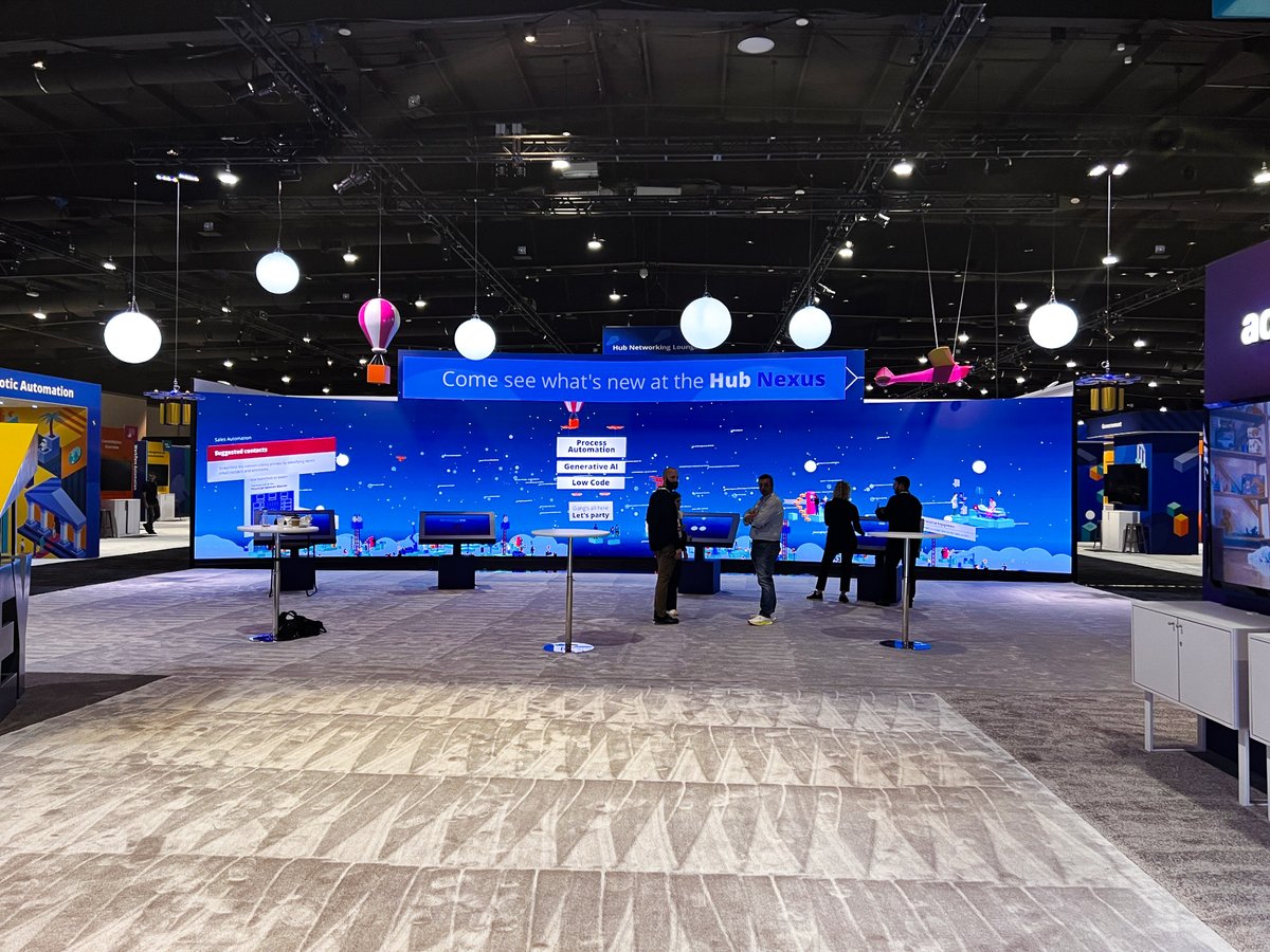 MatrixVisual's tweet photo. Unleashing Innovation at Pegaworld @pegasystems! With a mesmerizing curvature design and build, along with an amazing LED cube and floor, we're pushing the boundaries of visual immersion and creativity. 

Gear used:
ROE 2.6 Graphite
Black Marble 4 BM4
#pegaworld #matrixvisual https://t.co/ZtU2pyOnRA