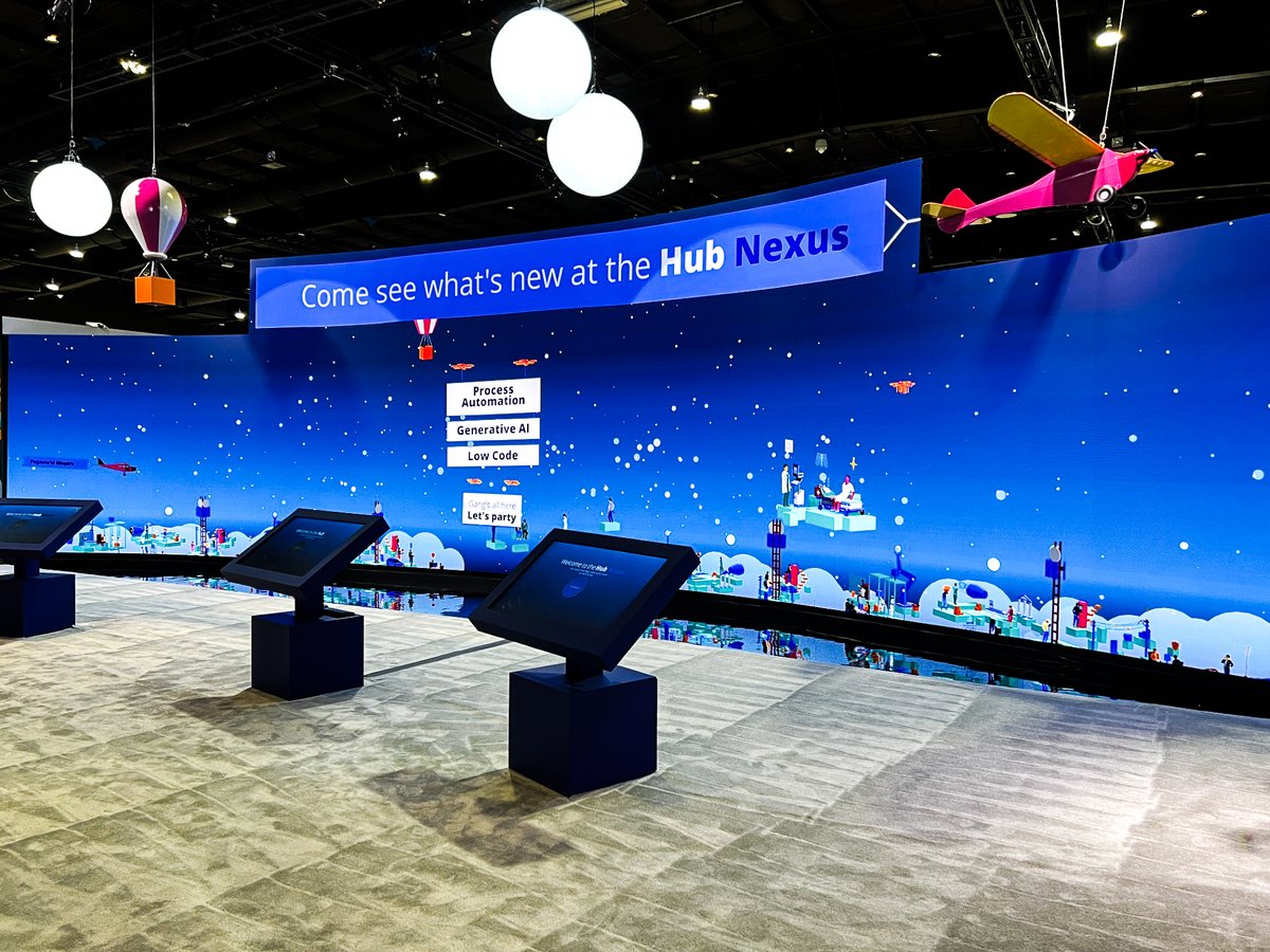 MatrixVisual's tweet photo. Unleashing Innovation at Pegaworld @pegasystems! With a mesmerizing curvature design and build, along with an amazing LED cube and floor, we're pushing the boundaries of visual immersion and creativity. 

Gear used:
ROE 2.6 Graphite
Black Marble 4 BM4
#pegaworld #matrixvisual https://t.co/ZtU2pyOnRA