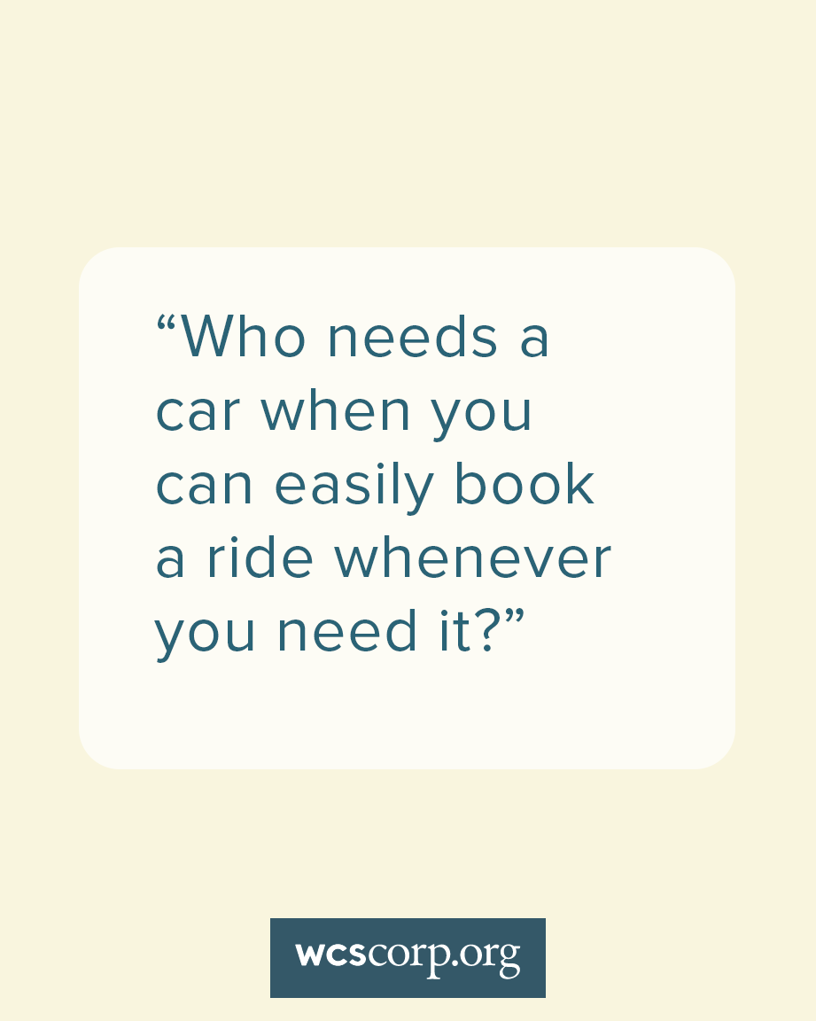 wcscorp's tweet photo. We Care Services is for everyone, from cancer patients who need a ride to an appointment to elderly individuals who need a lift to the store to workers who need to get to work. 🚗

Anyone in need of transportation can book a ride. ✅

Book a ride today ▶️ https://t.co/D0HyzSBYJ3 https://t.co/3WLayVJiV1