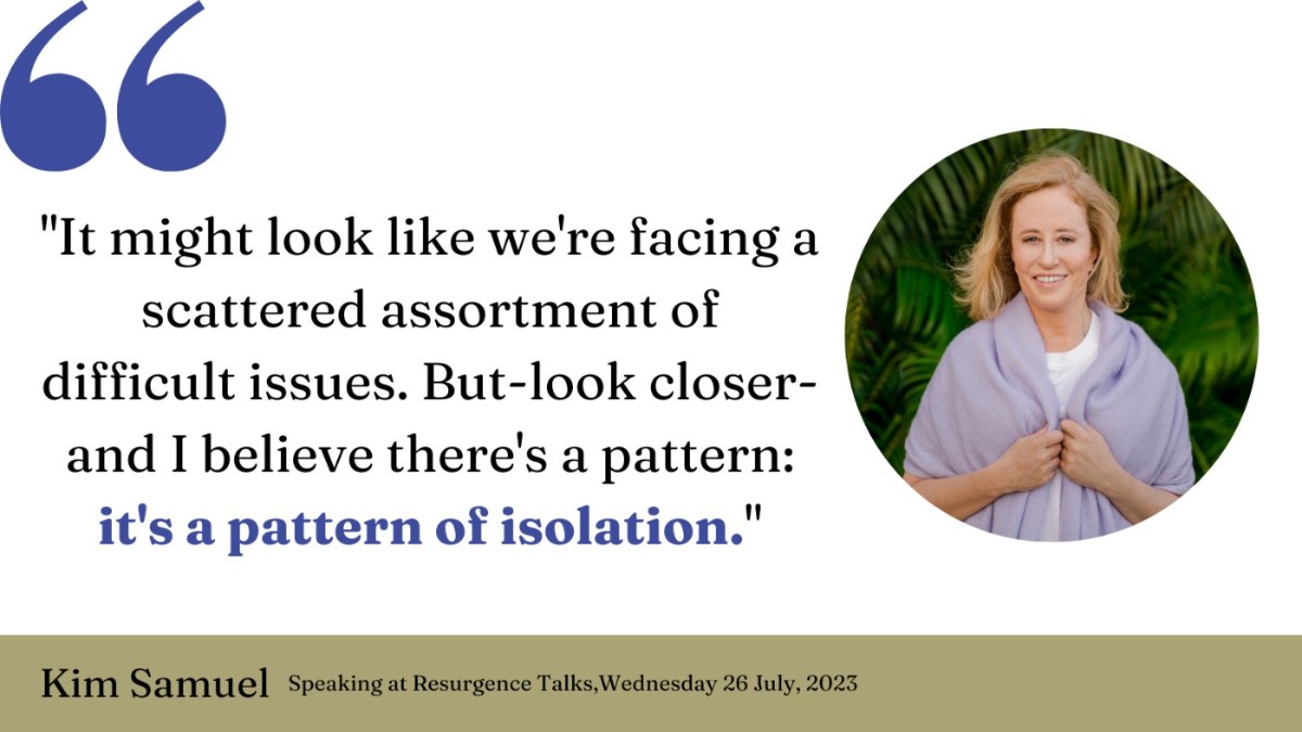 Thank you to the wonderful team @Resurgence_mag for providing the forum to discuss #belonging in a time of compounding crises yesterday evening. Talks like these are vital, so we can find ways to address this interconnected web of problems. <a href="/SchumacherColl/">Schumacher College</a>