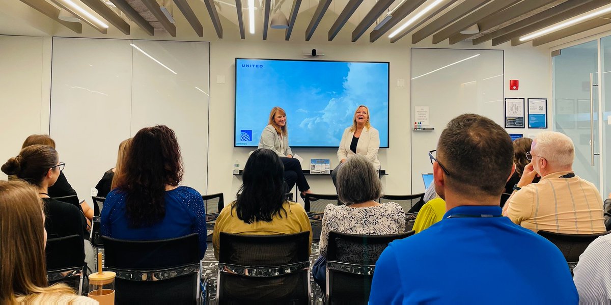 TamaraVince96's tweet photo. Michielle Sego-Johnson and Kate Gebo, Thank you for taking the time today to speak at the #uIMPACT event!! #Voices #WomanOfUnited #UnitedAirlines #thankyou #LeadershipMatters @united @kategebo @KristenFiore3 @michielle_ua https://t.co/nRFQpAVBkt
