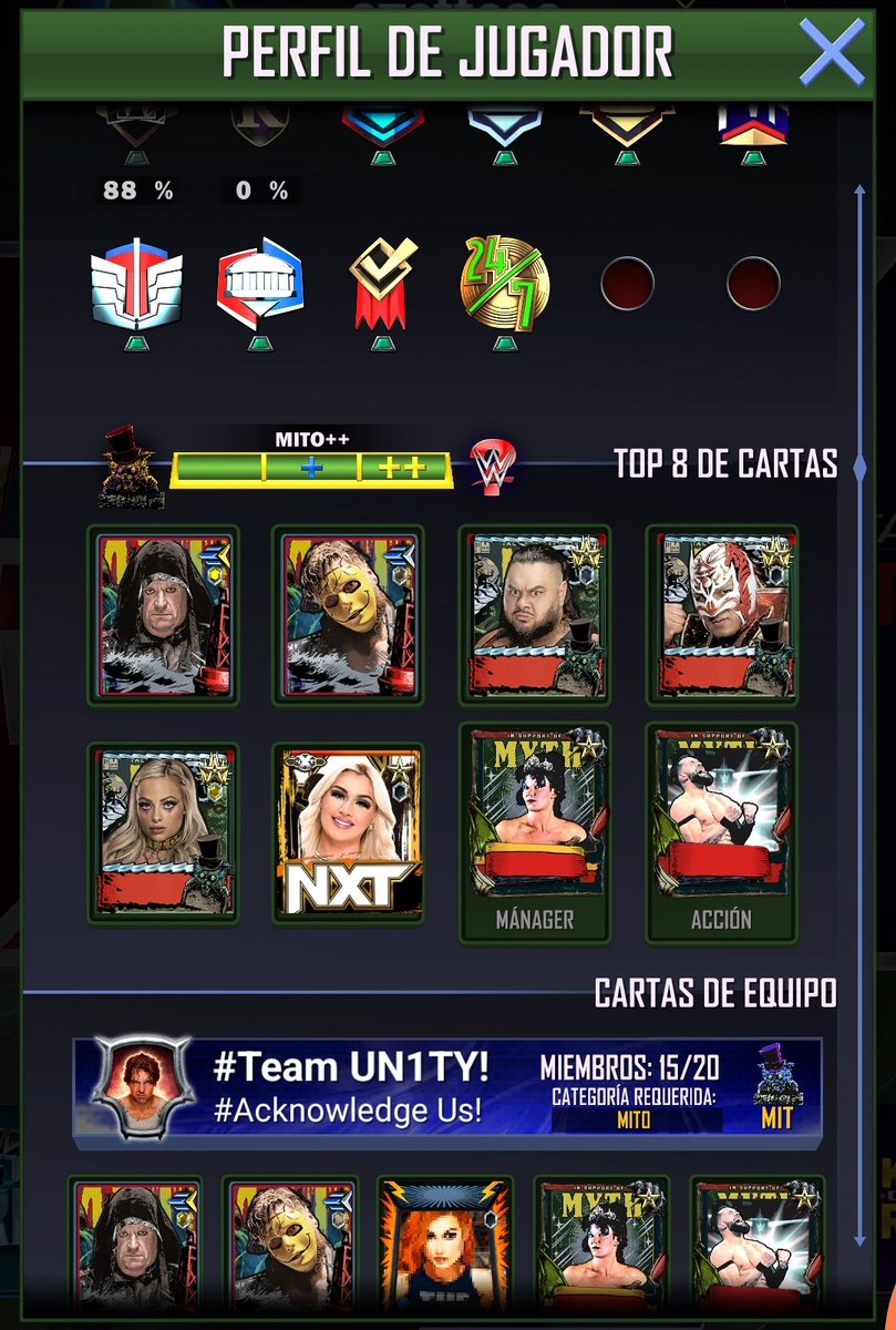 steffsupercards's tweet photo. Due to an Un1ty team break, I am looking for a team. #WWESuperCard https://t.co/TtTB5xRVwP
