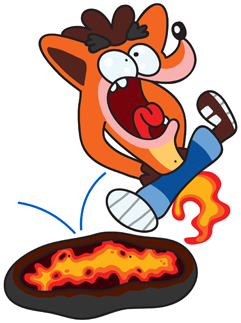 CazDiuky's tweet photo. Jurassic times call for jurassic measures 10/15 #Crashbandicoot #RIPCrashChallenge #WumpaBites https://t.co/FIsnidlb4n