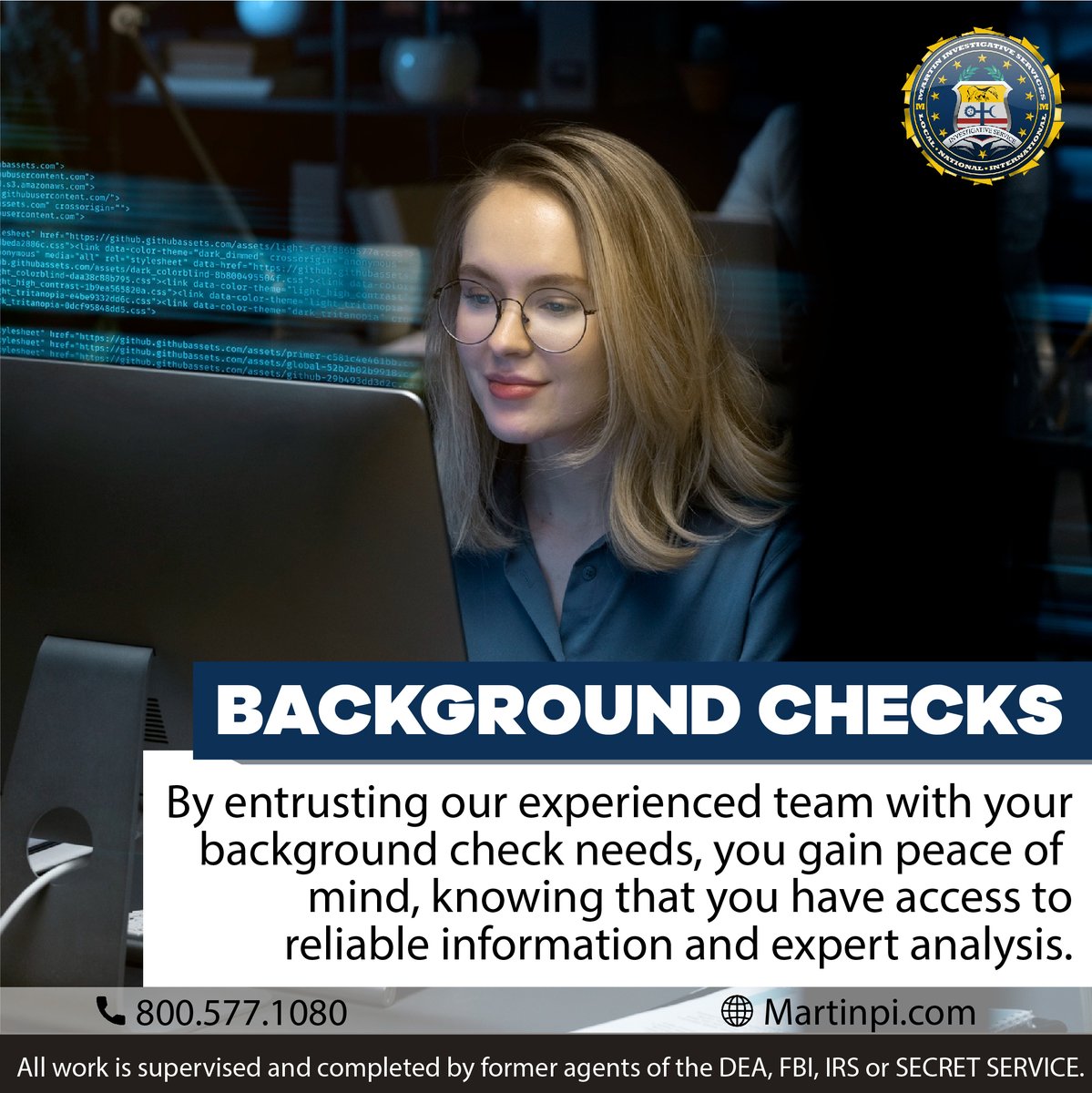 By entrusting our experienced team with your background check needs, you gain peace of mind, knowing that you have access to reliable information and expert analysis.  🕵️‍♀️🔎

If you have questions or wish any matter clarified, please contact us.😊 #USA