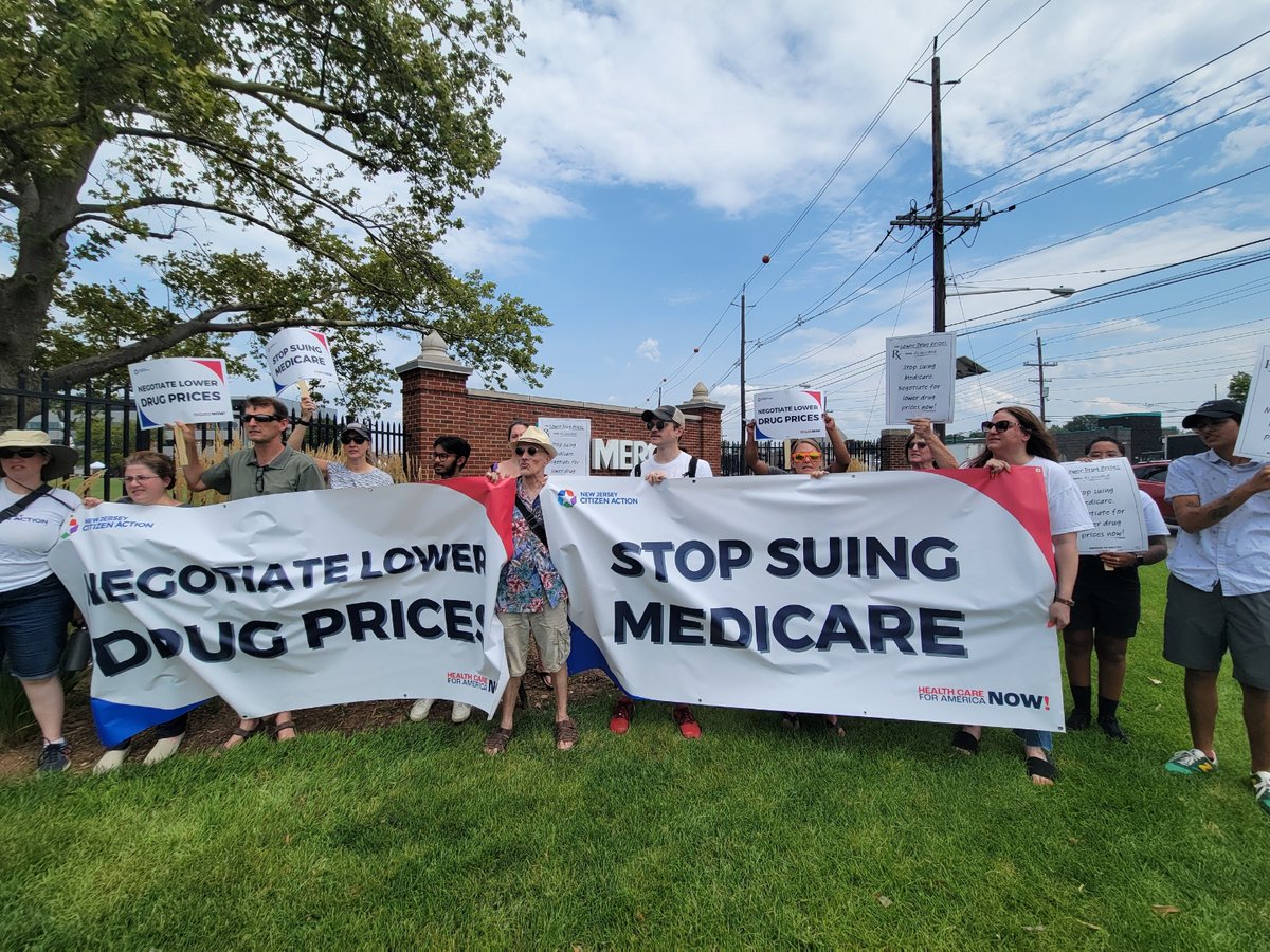 #BigPharma is SUING Medicare to keep them from negotiating lower drug prices. Today, we’re telling Merck to STOP suing & START negotiating. Preventing Medicare from negotiating lower drug prices keeps people from taking the medication they need. Enough is enough.