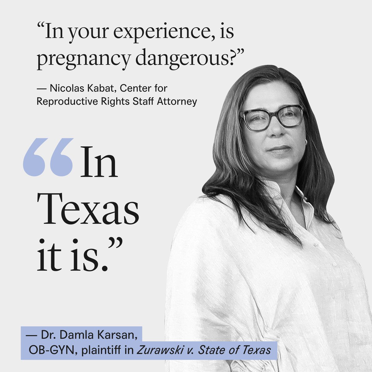 After Texas’s extreme abortion ban traumatized—and in some cases nearly killed—13 Texas women, they decided they couldn't stay silent. Now they’re reclaiming their power as plaintiffs in our lawsuit against the state over the harm they endured under the state’s draconian bans.