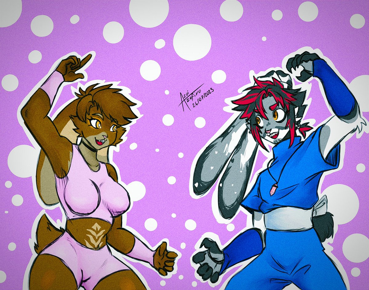 NHarshavin's tweet image. Dibujo para myth latte en facebook! Fue muy divertido dibujarlos uwu ✨