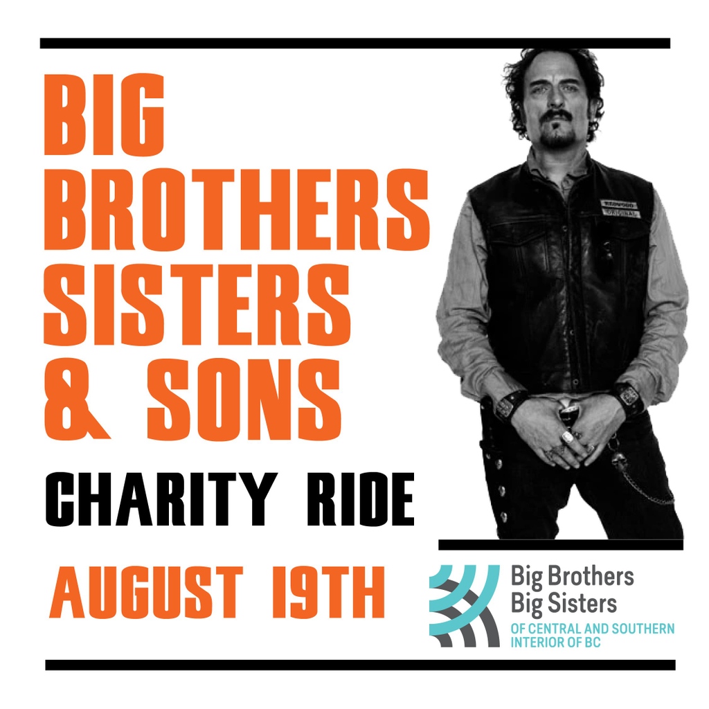 RIDE WITH US!! 🏍️

Join "Sons of Anarchy' star Kim Coates (aka Tig Trager) in a special charity motorcycle ride to support our cause! 

SATURDAY, AUGUST 19th, 2023 - 10:00AM to 4:00PM
RIDE - Kickstands up at 11:00AM

eventbrite.com/e/brothers-sis…