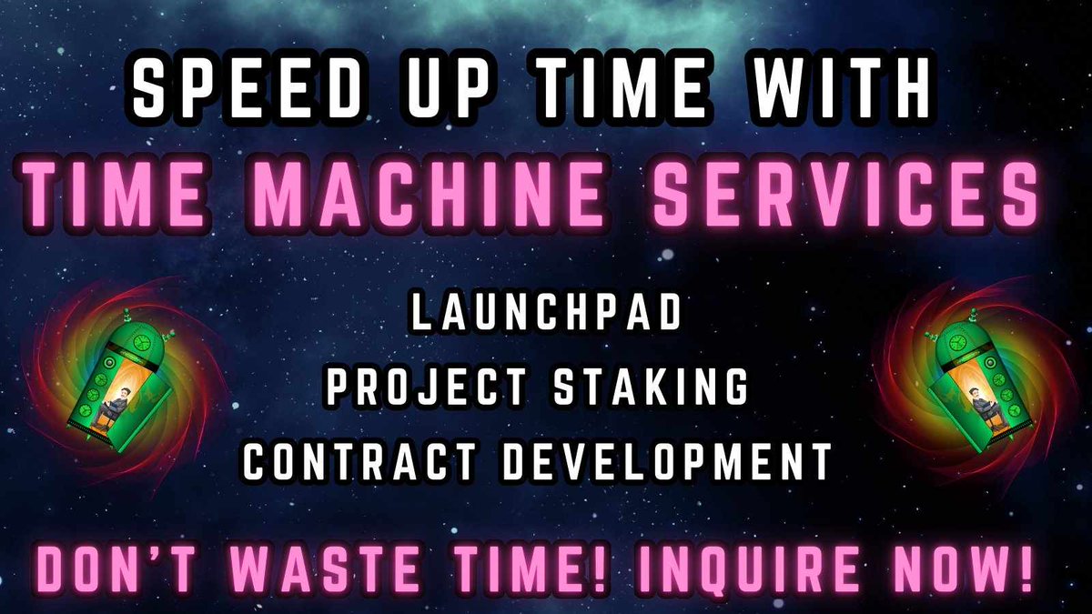 PS2FanMan420X's tweet image. Check out @TimeMachines101 @Tatastonics definitely a contender for the next bull

✅ Dedicated Team
✅ NFT staking for multiple collections
✅ Contests and deals
✅ TTT LP and single staking on @crodexapp 
✅#TimeDapp with NFT marketplace

Check it out today 🚀🚀🚀🚀