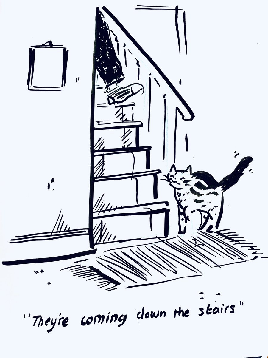 Theme 1 for #goshbfdd ‘they’re coming down the stairs’