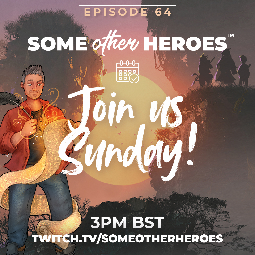 We are back with our next episode this coming Sunday live on Twitch 3pm BST/4pm CEST.

We hope to see you there.

#dungeonsanddragons #5e #ttrpg #someotherheroes #newadventures #secrets #incoming #brandnew #someotherheroes #dungeonsanddragons #dndyoutube #dnd5e #ttrpgs #adventure
