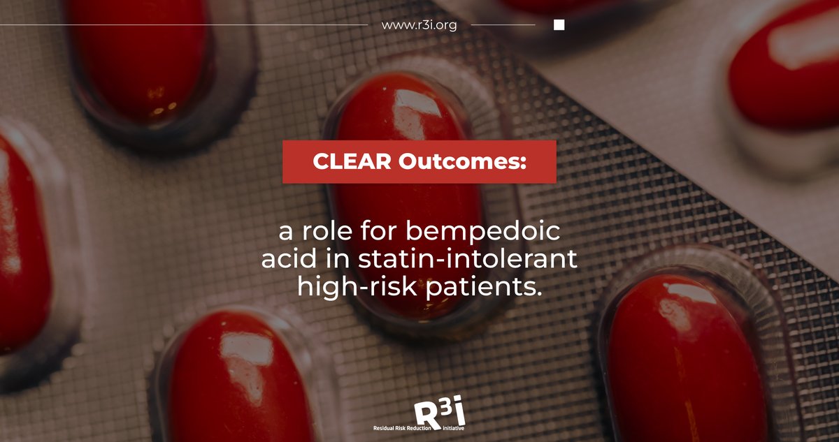 R3i_Foundation's tweet photo. Lowering low-density lipoprotein cholesterol (LDL-C) with bempedoic acid reduced major adverse cardiovascular events in high-risk patients unable to tolerate statin therapy.

Find out more on our website. ➡️ https://t.co/ElAZ04ktmx

#R3i #MedicalResearch #CardioTwitter https://t.co/IdKqKpd6nk