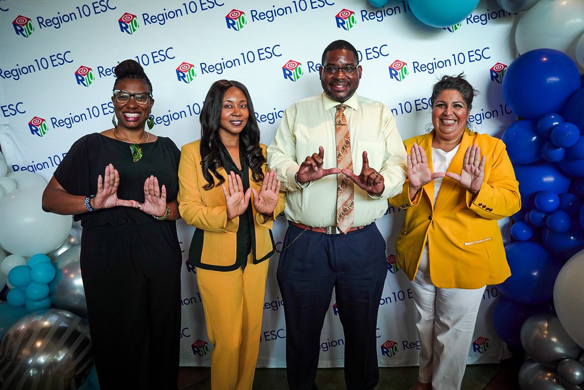 Our 2022-23 Teachers of the Year, Ms. Jamesia Richardson and Mr. Brian Beck-Smith, were celebrated this afternoon at the Region 10 Education Service Center Teacher of the Year Program 💚💛