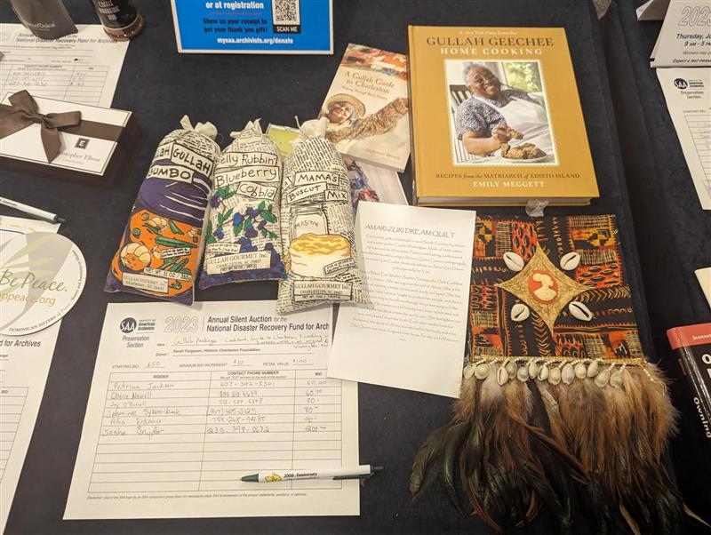 myriad_cxns's tweet image. Stop by the @SAApreservation silent auction!  Myriad&apos;s Executive Director is volunteering at the table.  All proceeds benefit SAA&apos;s disaster fund!
