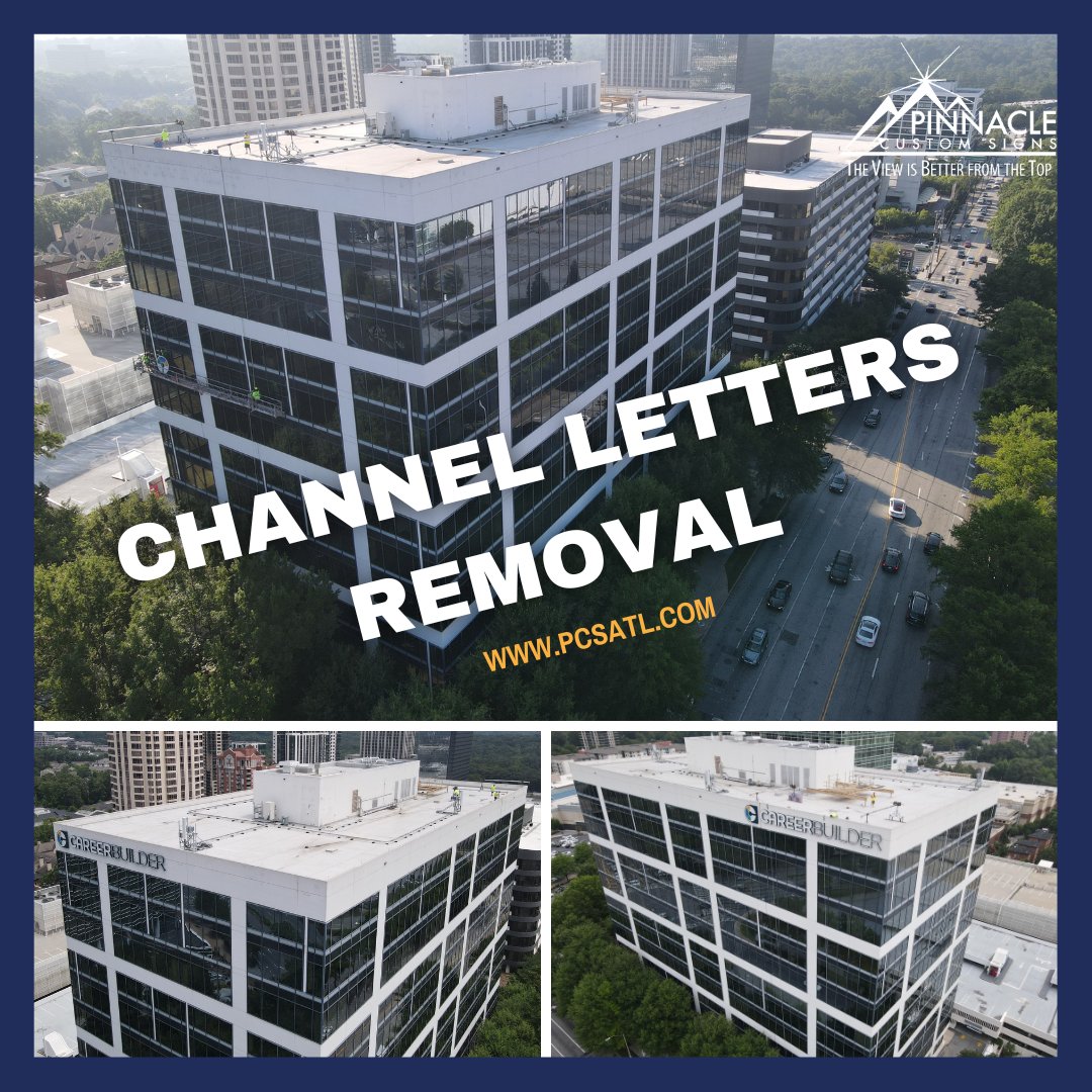 PinnacleCstmSgn's tweet image. Most of our posts talk about fabricating and installing signs. On occasion, we handle sign removals. Our latest removal took us 140 feet off the ground. 
#betterfromthetop #signs #signremoval #signshop #customsigns #channelletters #customsignshop #signage 
pcsatl.com