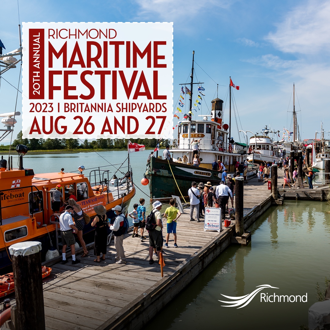 Explore wooden boats at the Richmond Maritime Festival with <a href="/BritShipyards/">Britannia Shipyards NHS</a>! Admire their craftsmanship and rich history. From the SS Master to the Silver Ann, experience our maritime heritage on August 26-27. Set sail with us! l8r.it/eoGm #RMF2023 #StevestonBC