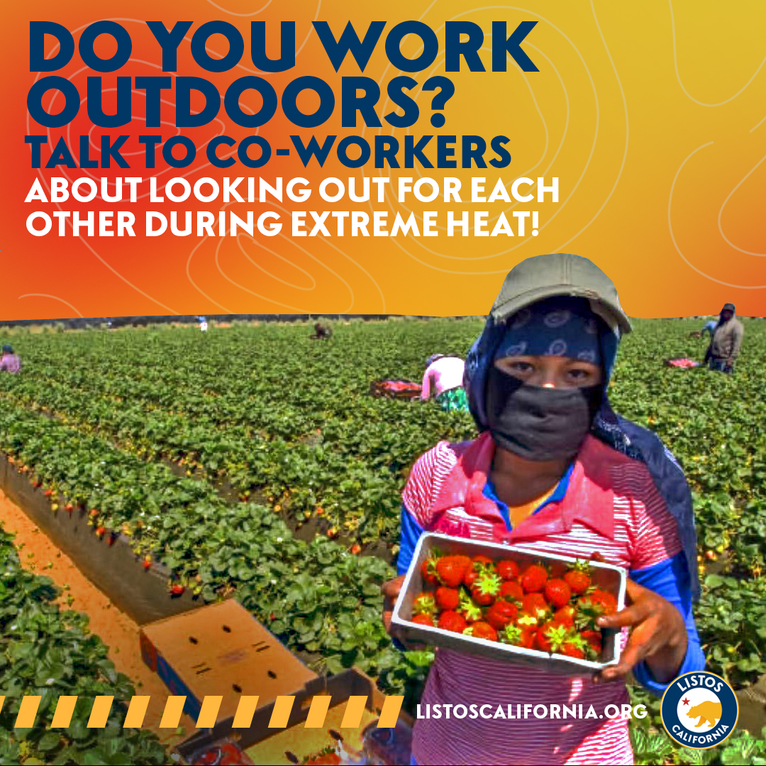 KernRCtweets's tweet photo. Keep an eye on each other during extreme heat. 
Heat stroke: red, hot, dry skin; very high body temperature; dizziness; nausea; confusion, strange behavior or unconsciousness; rapid pulse or throbbing headache. Call 9-1-1. 

More info at https://t.co/dCbwYbVF7i

#ListosCalifornia https://t.co/UrYzC3vr2U