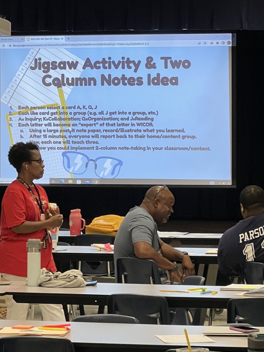 Our awesome staff is learning more about AVID and classroom strategies today, thanks to our site team. #CISDbelieves