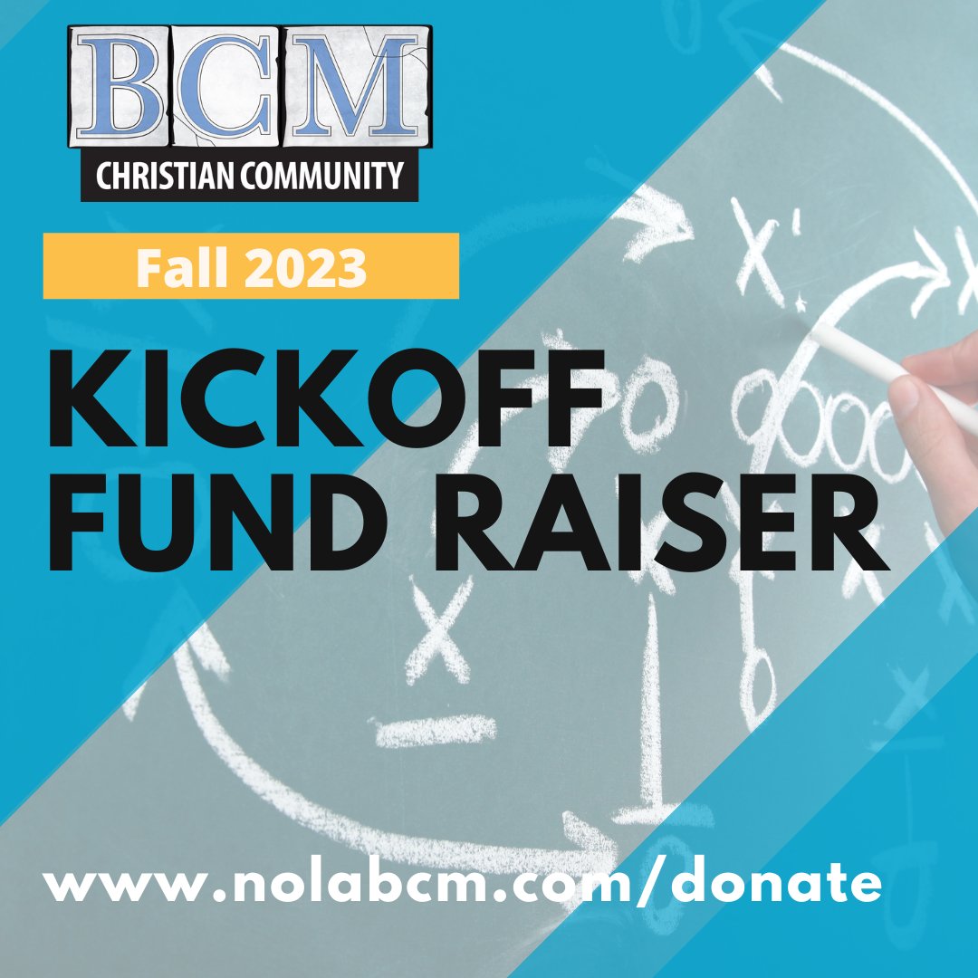 nolametrobcm's tweet photo. We're still raising money for the start of the new school year. We would love for you to partner with us in reaching and discipling college students in New Orleans. https://t.co/SnpFB68KCP