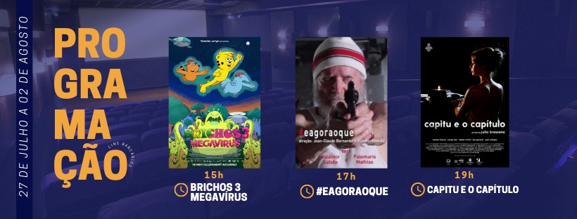 "Capitu e o Capítulo" é a estreia dessa semana no nosso cinema!!! Aproveita que hoje é dia de meia entrada para todos e vem curtir a nossa telona 🎞️📽️🎥