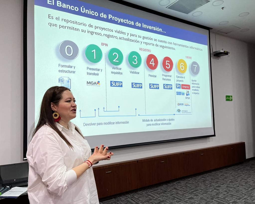 GobMeta's tweet photo. Adelantamos el 'Taller de Cooperación Internacional y herramientas de seguimiento a la gestión pública: gestión de proyectos'. 📊 Un espacio de articulación entre la @FNDCol, @USAID_Colombia y el gobierno Departamental.
#SecretaríaDeCompetitividad #HacemosGrandeAlMeta https://t.co/mDKRp83riG