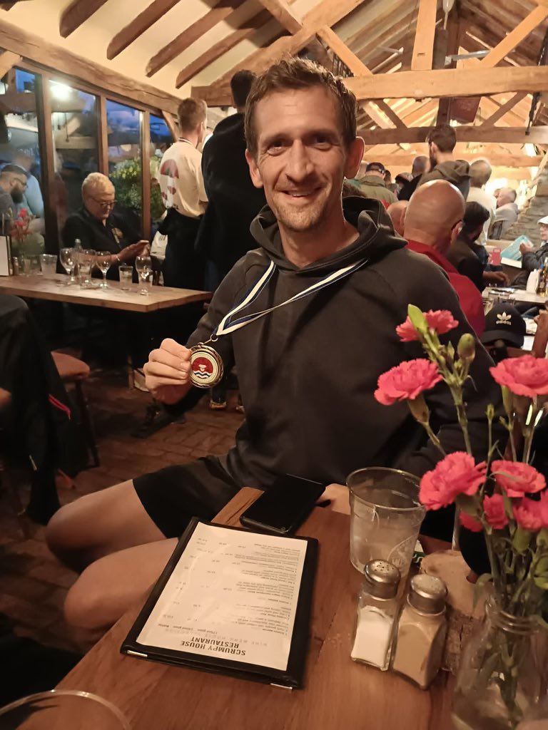 Well done to Buzzards who participated in the Summer Herefordshire &amp; Borders Cross Country League. Last night was the last race of the series at Weston’s Cider. 

Awards went to: 
Sarah Armstrong gold FV55
Julie Caseley bronze FV60
Rich Walsh gold for FV35 (Dave L accepted it)#xc