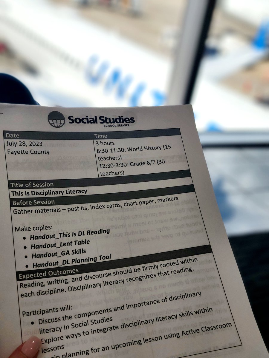 montra_rogers's tweet image. Atlanta here we come!!! Let&apos;s go Fayette County Public Schools.
@SocialStudiesSS
#ActiveClassroom #PartnerWithAPurpose #PartnershipsAndInstruction