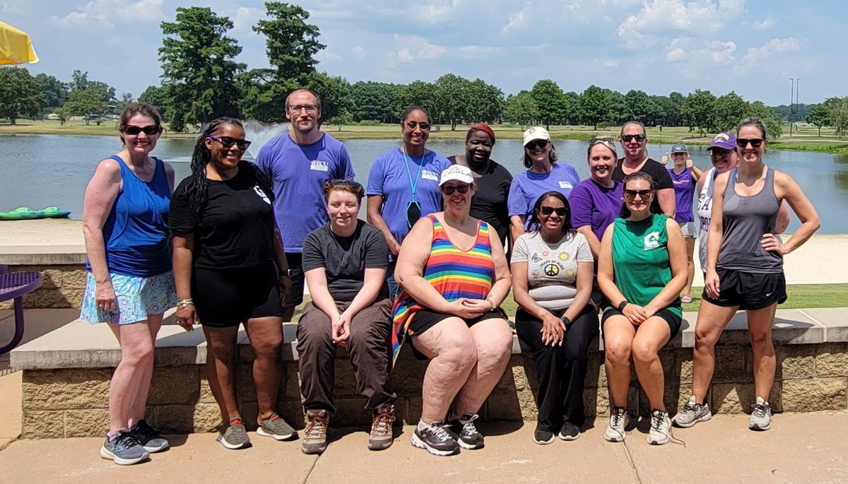 THCAS staff council participated in staff development at the ECU North Recreational Complex Wed. July 26.