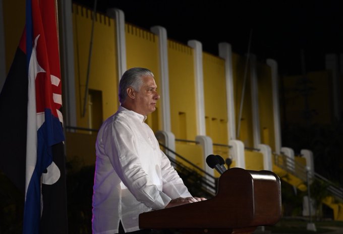 .<a href="/DiazCanelB/">Miguel Díaz-Canel Bermúdez</a>: "Esta #Revolución es una lucha constante contra el odio: es la más  apasionada defensa de la libertad, el amor y la felicidad. ¡Eso también fue el asalto al Moncada! #70Moncada #ConTodosLaVictoria #Cuba