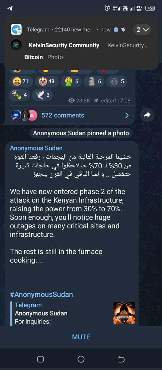 madPoint3r's tweet photo. DDOS is just baby's first hack technique!
Laughable how it's effective on government sites!
#Hacked #AnonymousSudan #Mpesa #Ecitizen https://t.co/wplZxFu0kc