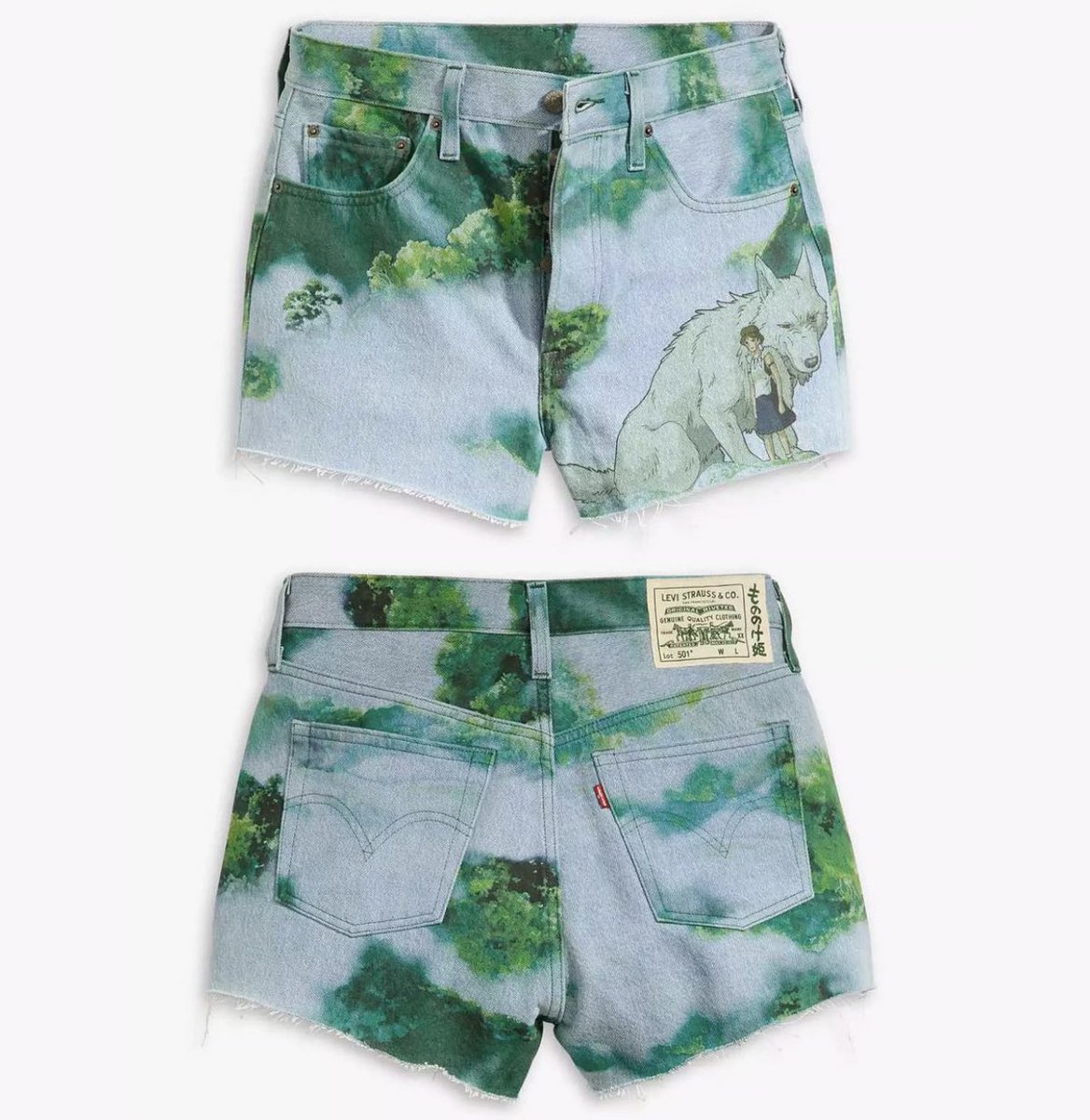 StreetFashion01's tweet image. A Closer Look at the Levi’s x Studio Ghibli “Princess Mononoke” Collection!🖤