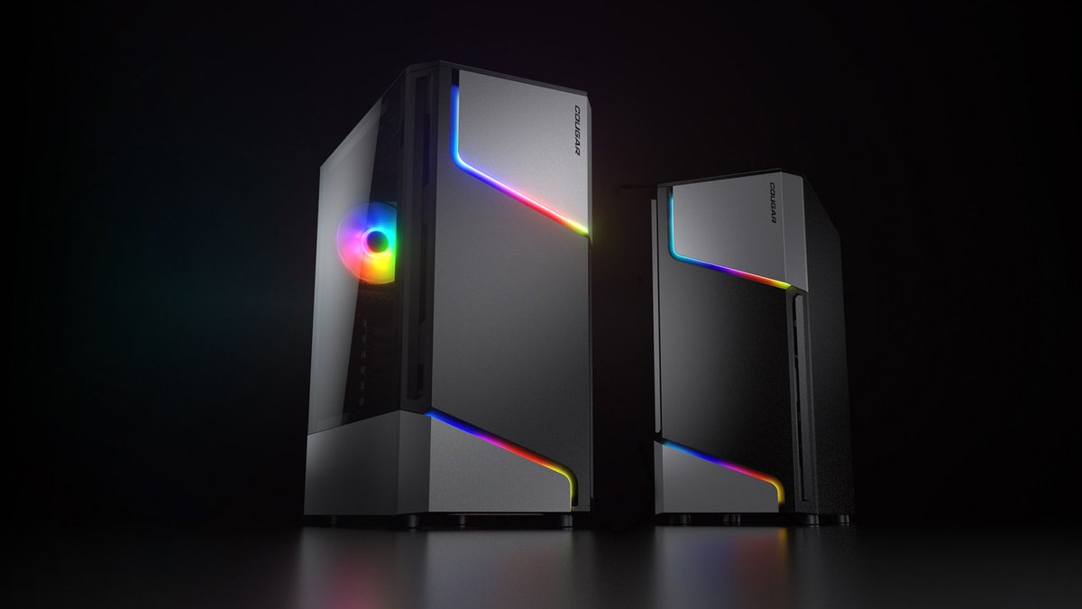 CougarGamingSA's tweet image. 🎮🔥 Experience the fusion of power
and aesthetics with the #CougarMX360RGB! This
mid-tower case features an attractive integration of
ARGB lighting in the front panel with exclusive slashes
of lightning. Unleash your gaming potential with style!
#GamingCase #RGBLighting